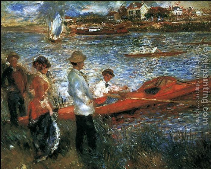 Pierre Auguste Renoir : Photo of painting Oarsemen at Chatou